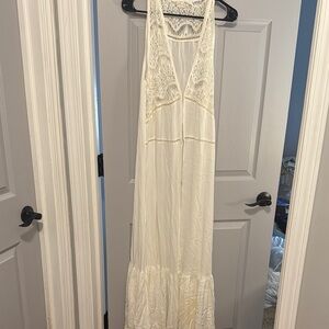 Elegant White Lace Maxi Dress from Free People